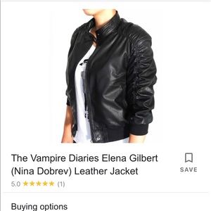 KRMA size Small Nina Dobrev leather jacket from TVD. Perfect condition.